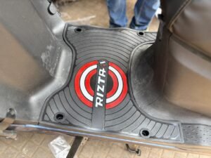 Ather Rizta COLOR Foot Mat | Custom Fit Non-Slip Floor Mat | Waterproof & Dustproof Rubber Mat | Heavy-Duty Anti-Skid Design for Full Floor Protection (Black)