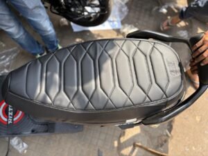 Ather Rizta Premium Seat Cover| Custom Fit Waterproof Leatherette Sheet Cover | Stylish Black Design | Dustproof, Scratch-Resistant & Easy to Clean Scooter Seat Protector