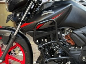 Crash Guard for TVS Apache Series (160 / 180 / 200) | Heavy-Duty Metal Frame Slider | Premium Powder-Coated Finish | Perfect Fit for BS6 Models | Protects Engine & Body from Impact