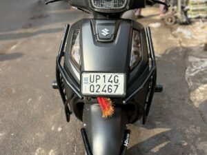 Crash Guard for Suzuki Access 125 | Heavy-Duty Metal Body Protector | Perfect Fit for Access 125 BS6 Model | Premium Black Powder-Coated Engine Guard with Side Sliders